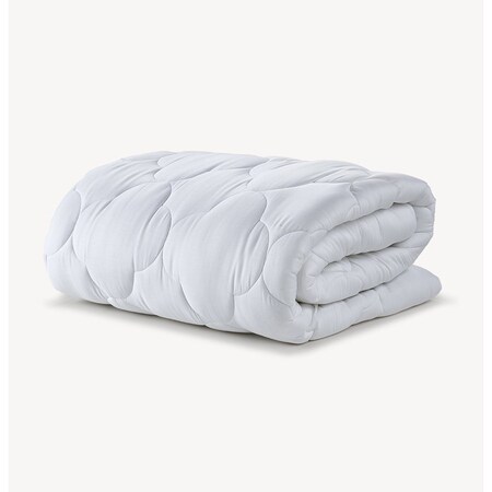 Ella Jayne Fluffy Clouds 100% Cotton Plush 2" Loft Fiber Bed / Queen Size EJHFB_FC_3